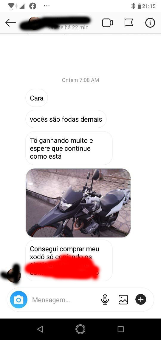 Depoimento de cliente